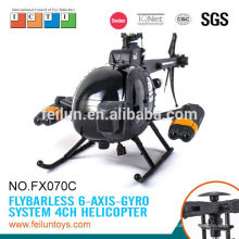 Coole Helikopter fx070c großen 2,4 g 4ch Flybarless Fernbedienung Hubschrauber Spielzeug Helikopter Kamera CE, ROHS, FCC, ASTM Zertifikat